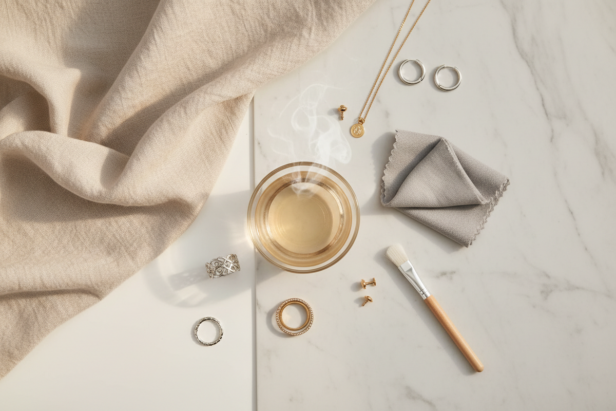 Schmuck pflegen & Glanz erhalten – Pflegetipps für Silber & vergoldeten Schmuck