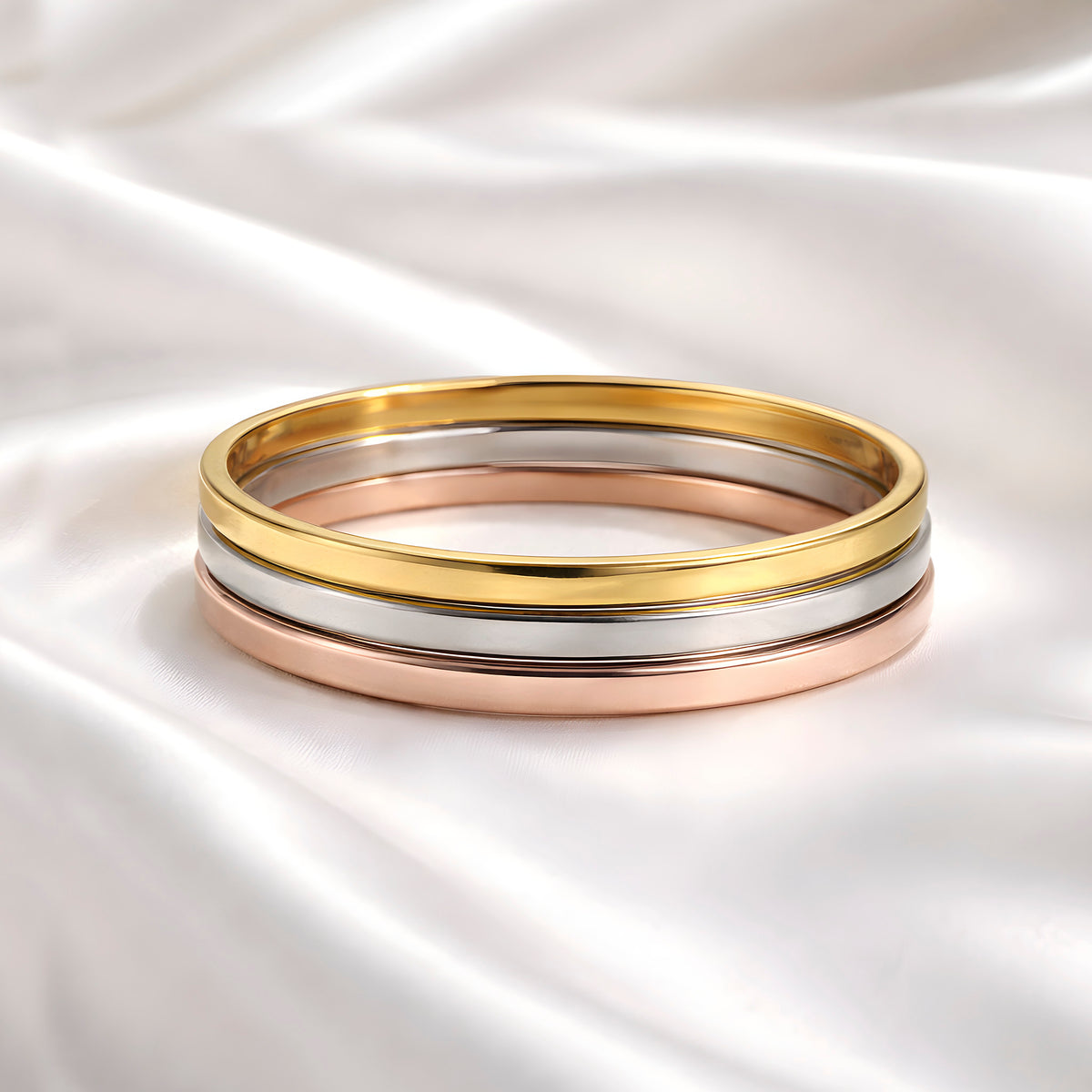 Klassisch-Zeitloser Armreif – Edelstahl Roségold vergoldet | Sucre Fine Jewelry