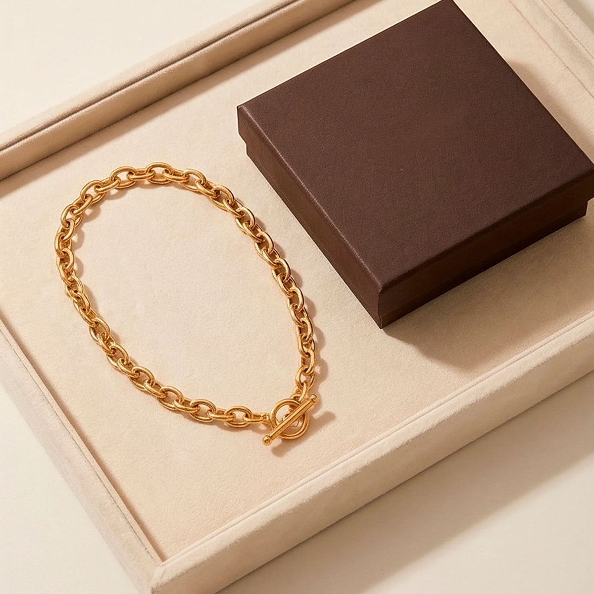 Statement Halskette Chain II – Edelstahl vergoldet | Sucre Fine Jewelry