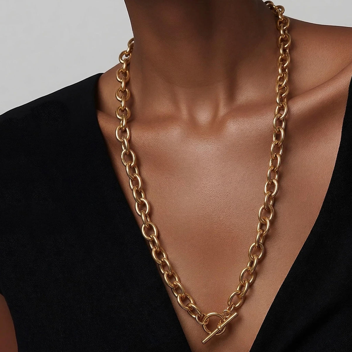 Statement Halskette Chain II getragen | Sucre Fine Jewelry
