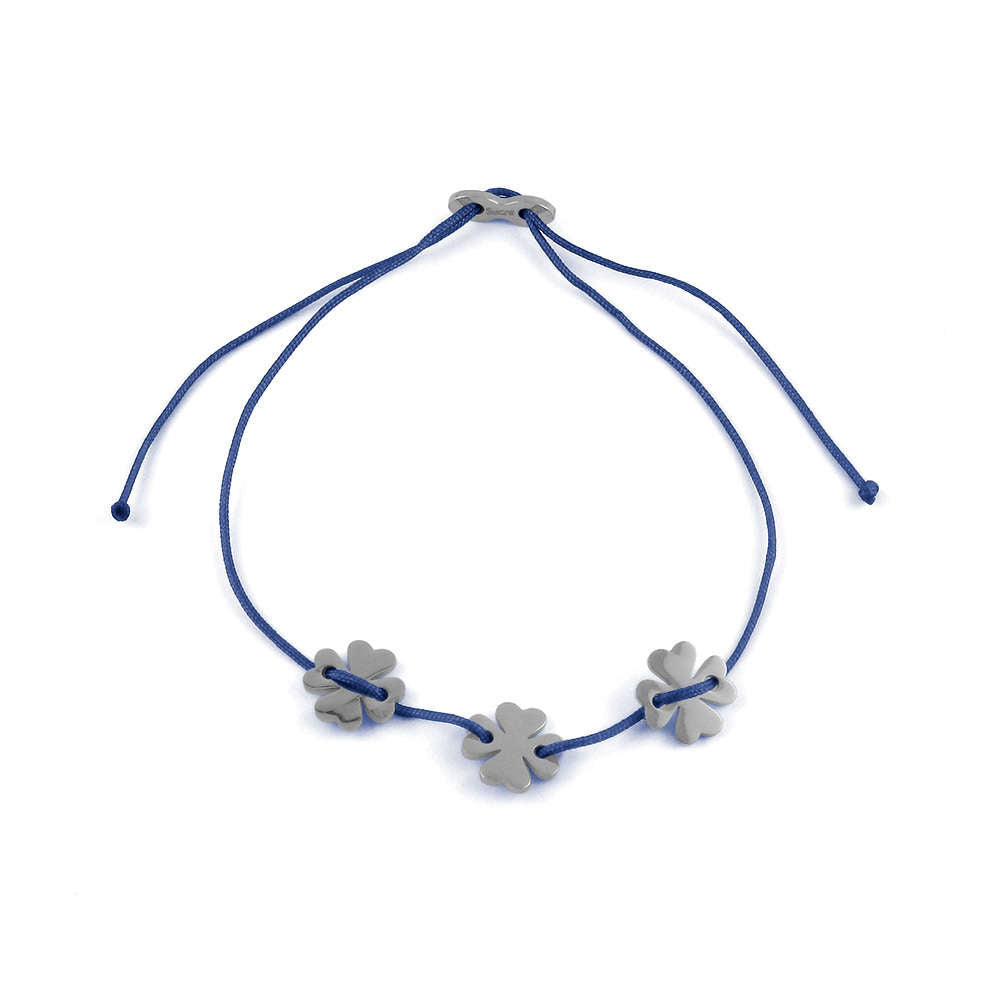Glücksarmbändchen Kleeblätter – Edelstahl Silber | Sucre Fine Jewelry