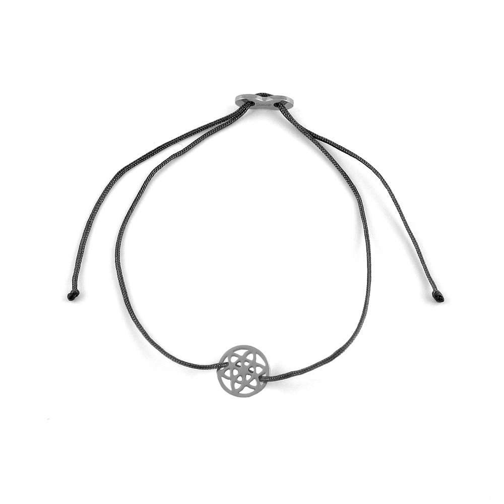 Glücksarmbändchen Lebensblume – Edelstahl Silber | Sucre Fine Jewelry