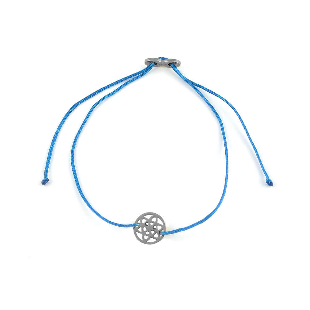 Glücksarmbändchen Lebensblume – Edelstahl Silber | Sucre Fine Jewelry