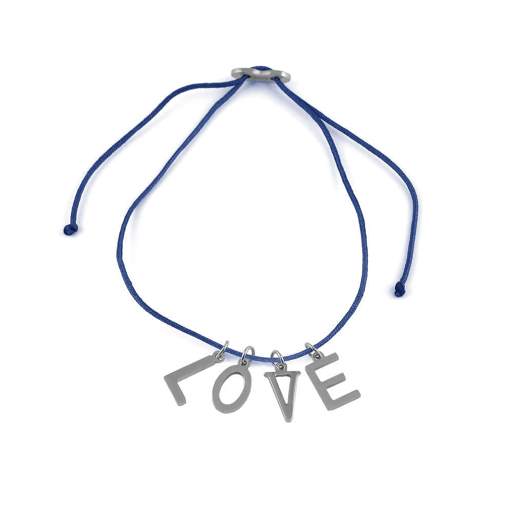 Glücksarmbändchen Love – Edelstahl Silber | Sucre Fine Jewelry