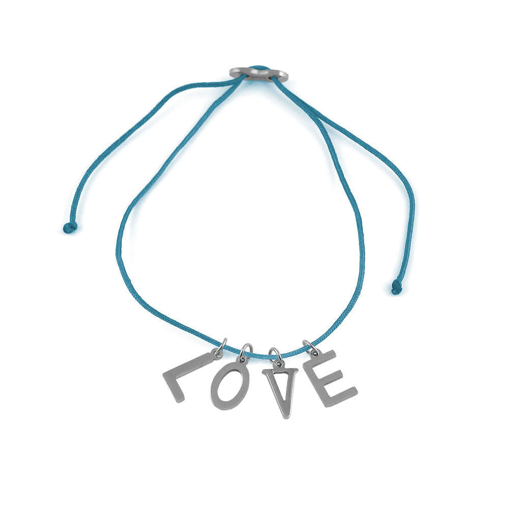 Glücksarmbändchen Love – Edelstahl Silber | Sucre Fine Jewelry