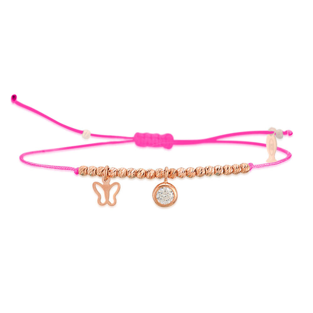 Glücksbändchen Glint – 925 Sterling Silber 18K Roségold vergoldet | Sucre Fine Jewelry