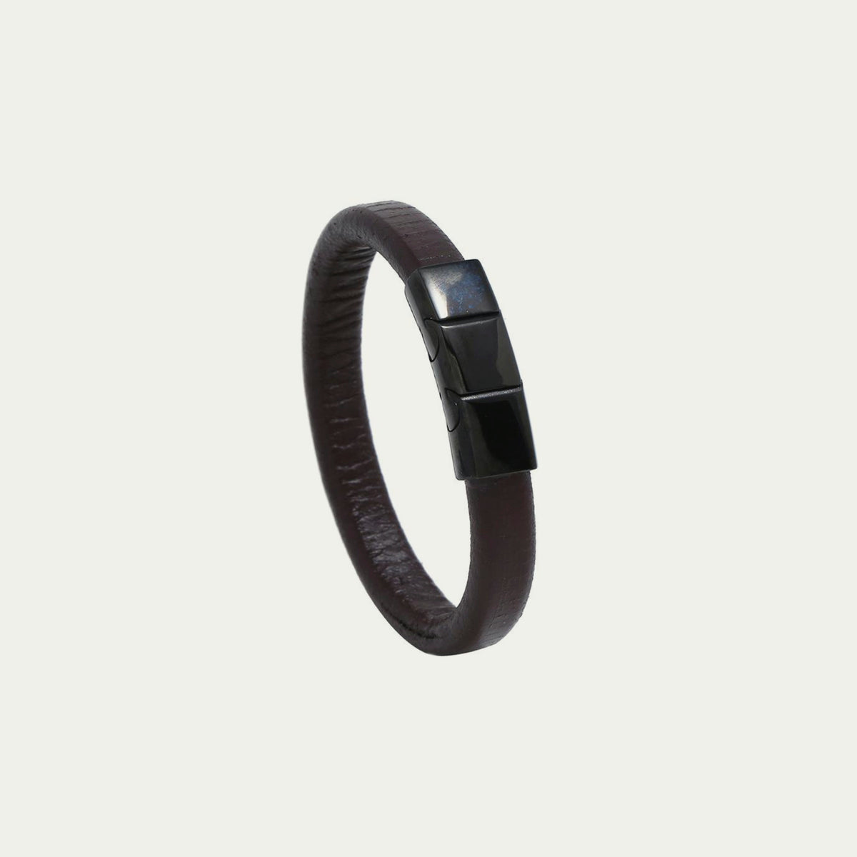 Lederarmband Braun – Edelstahlverschluss | Sucre Fine Jewelry