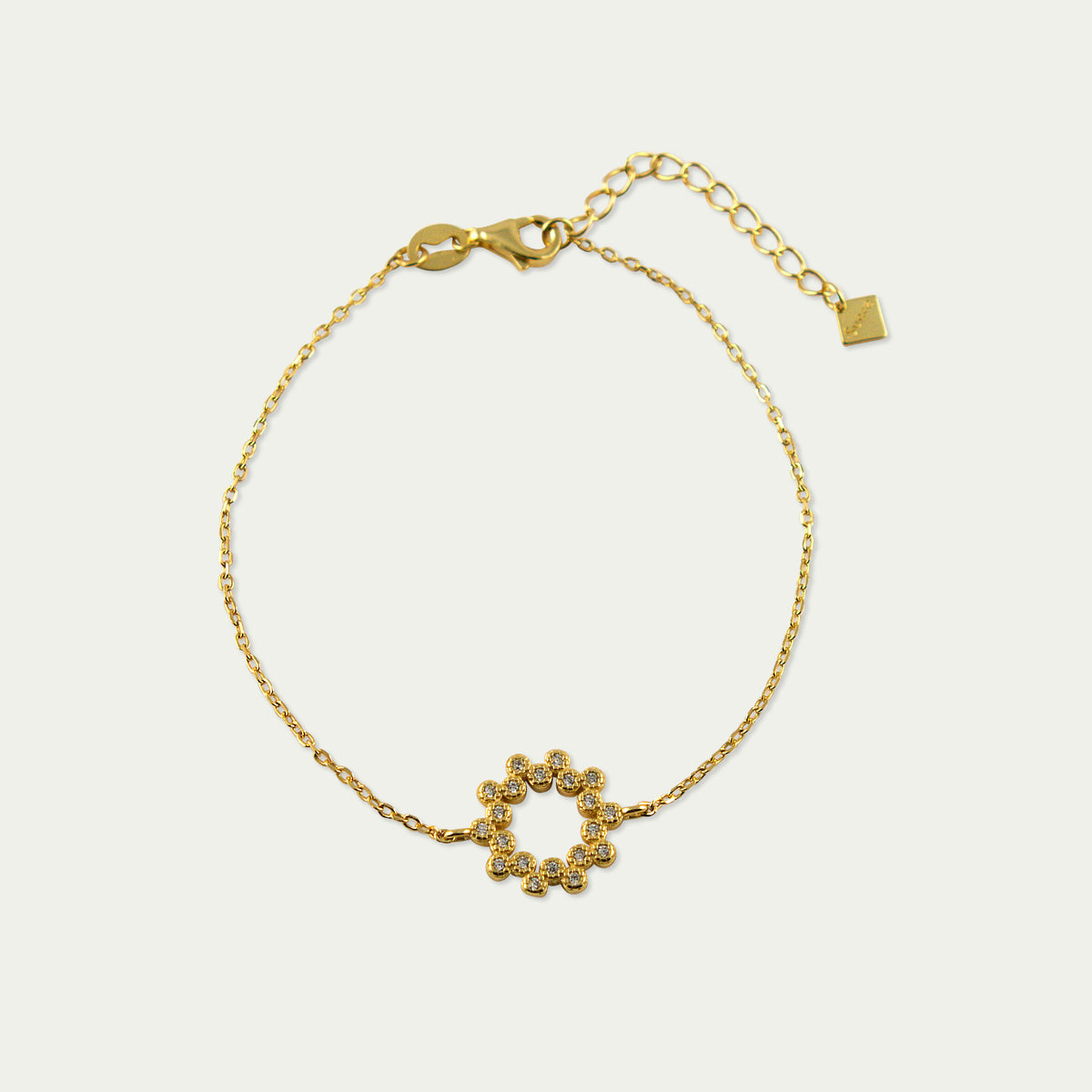 Armkette Sparkling – 925 Sterling Silber 18K Gelbgold vergoldet | Sucre Fine Jewelry