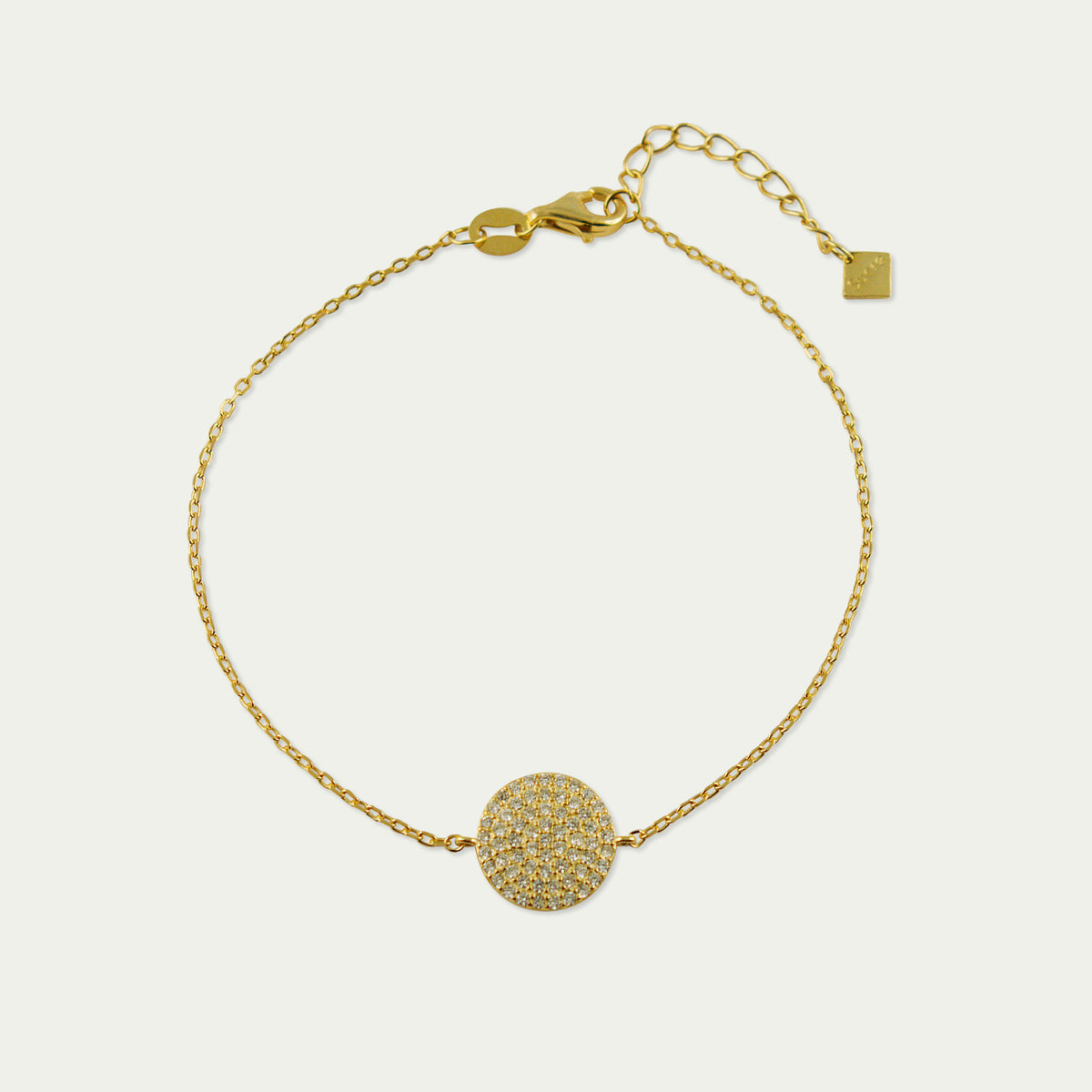 Armkette Pavé – 925 Sterling Silber 18K Gelbgold vergoldet | Sucre Fine Jewelry