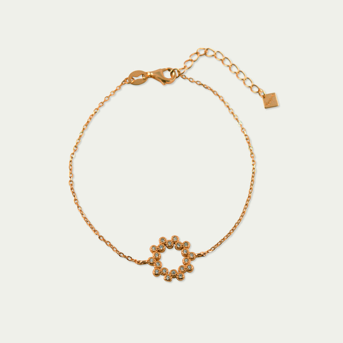 Armkette Sparkling – 925 Sterling Silber 18K Roségold vergoldet | Sucre Fine Jewelry