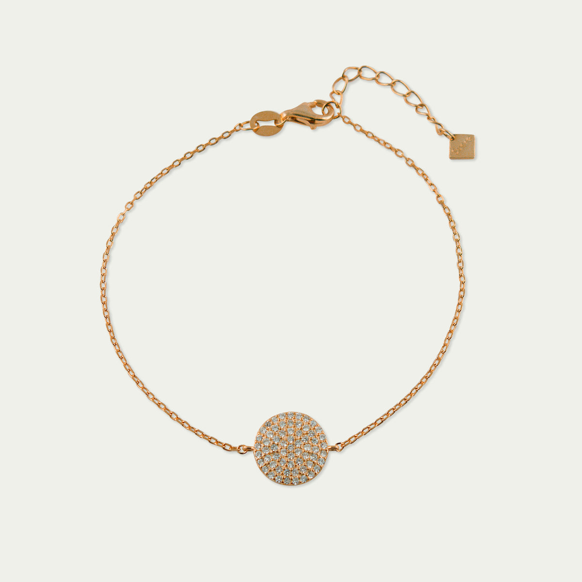 Armkette Pavé – 925 Sterling Silber 18K Roségold vergoldet | Sucre Fine Jewelry