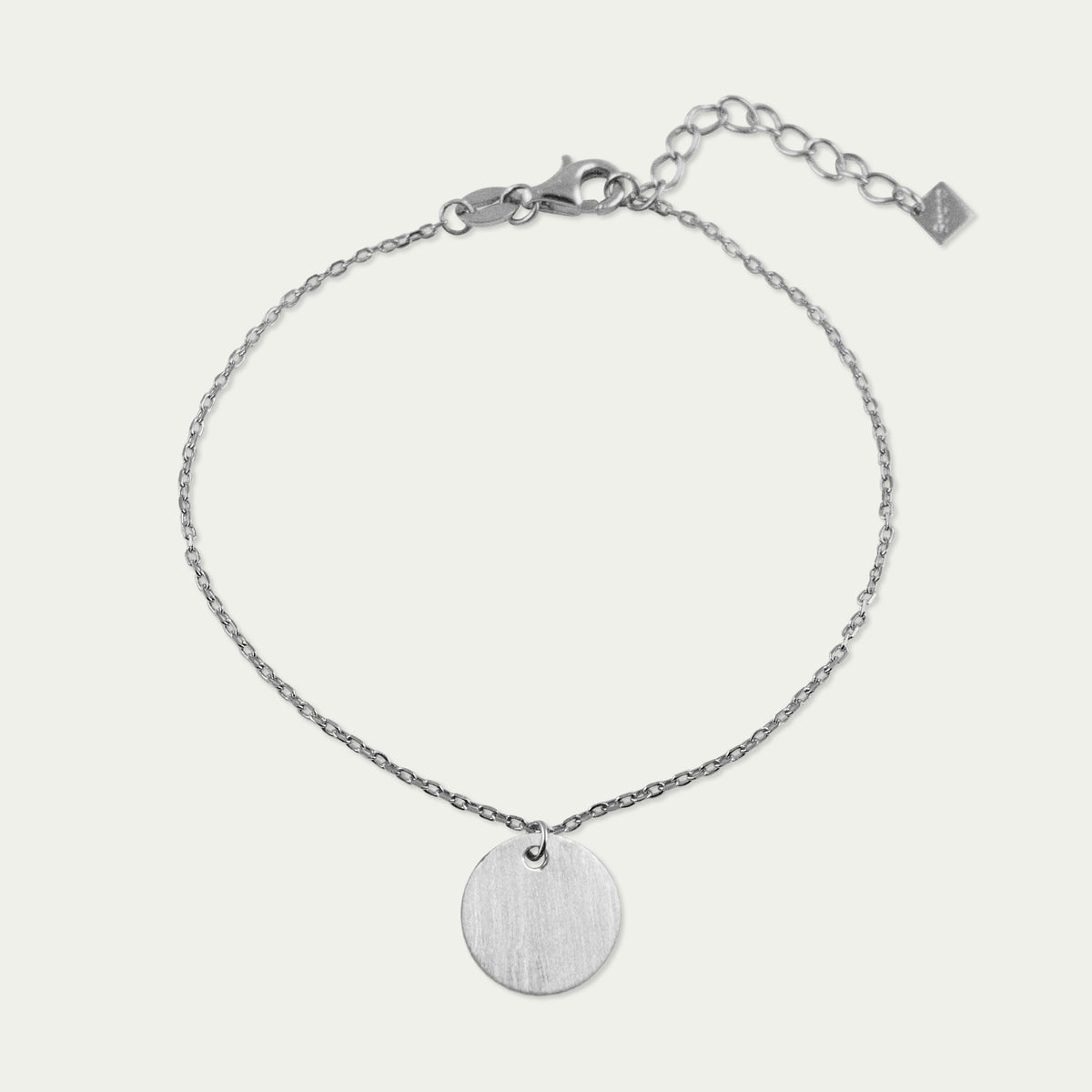 Armkette Frosted Coin mit Plättchen – 925 Sterling Silber | Sucre Fine Jewelry