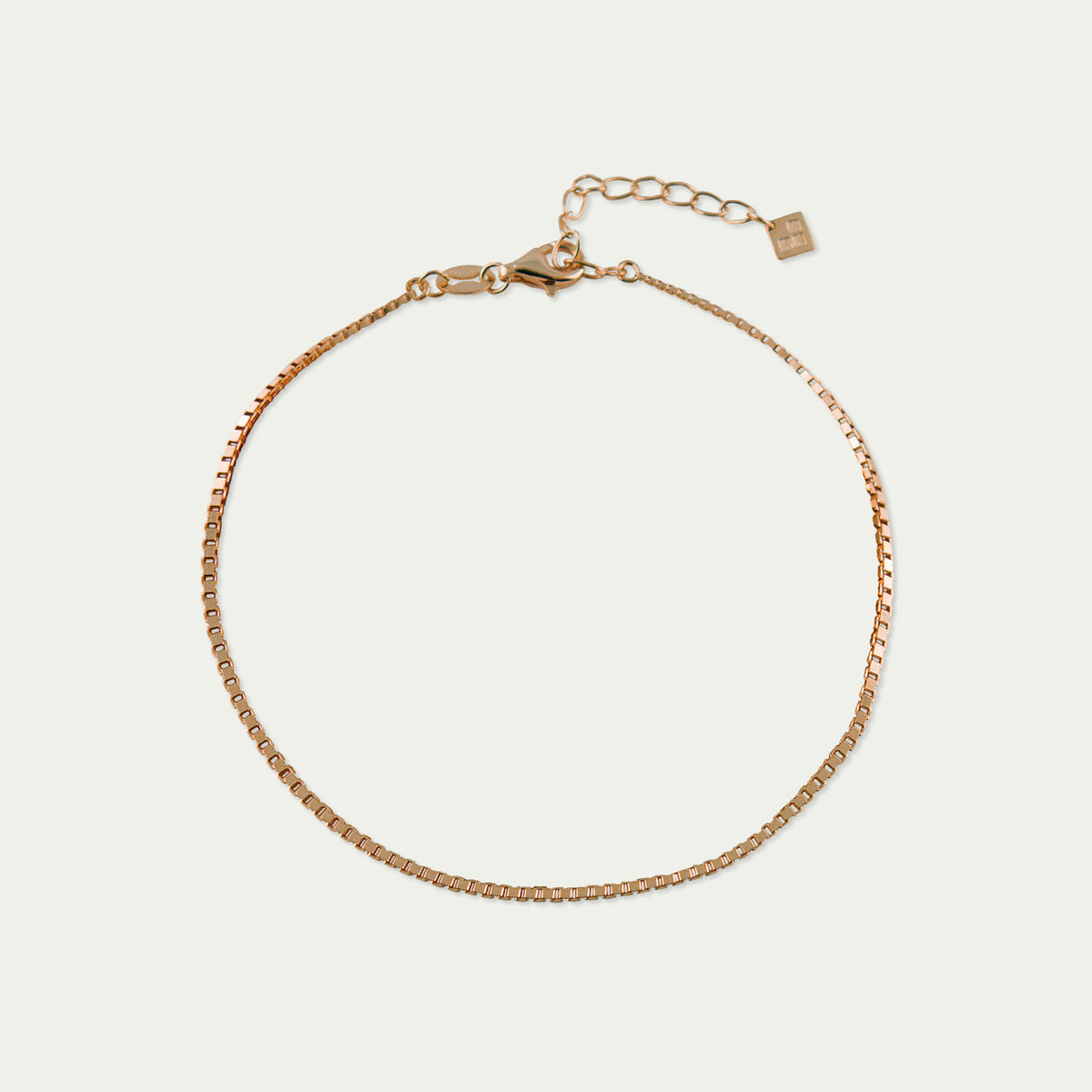 Armkette Box Chain – 925 Sterling Silber 18K Roségold vergoldet | Sucre Fine Jewelry