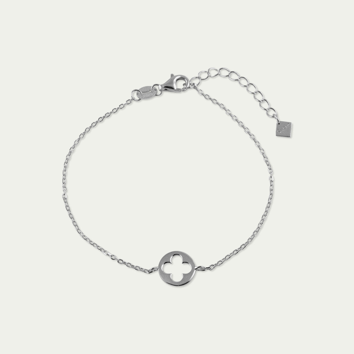 Kleeblatt Armkette Disc – 925 Sterling Silber | Sucre Fine Jewelry