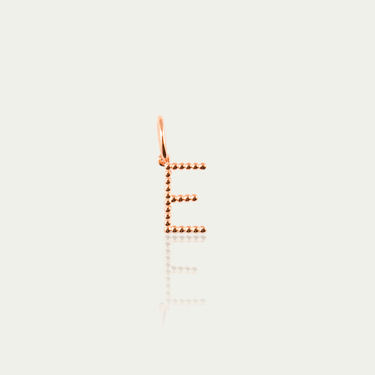 Buchstabe E Anhänger Bubbles – 925 Sterling Silber 18K Roségold vergoldet | Sucre Fine Jewelry