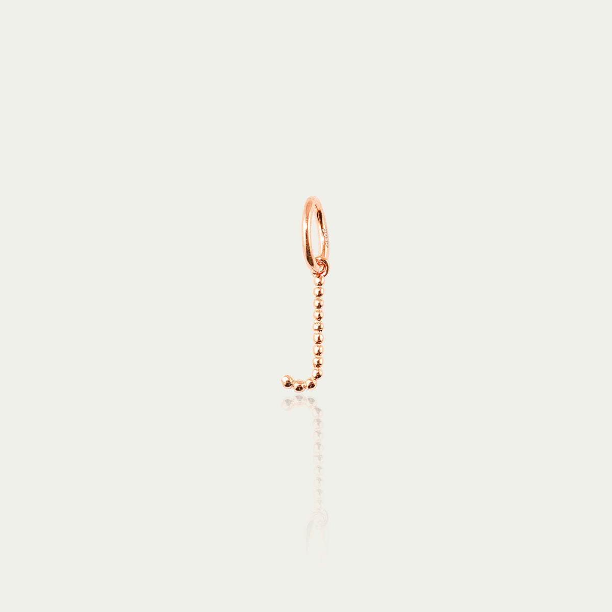 Buchstabe J Anhänger Bubbles – 925 Sterling Silber 18K Roségold vergoldet | Sucre Fine Jewelry