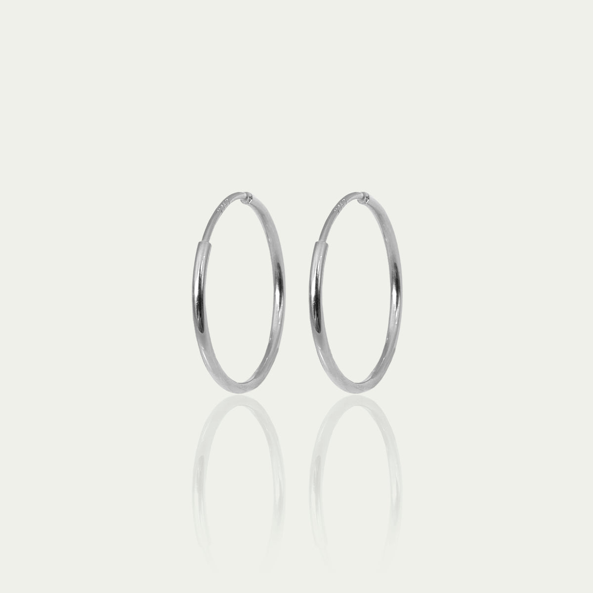 Creole Pure – 925 Sterling Silber, 2 cm Durchmesser | Sucre Fine Jewelry