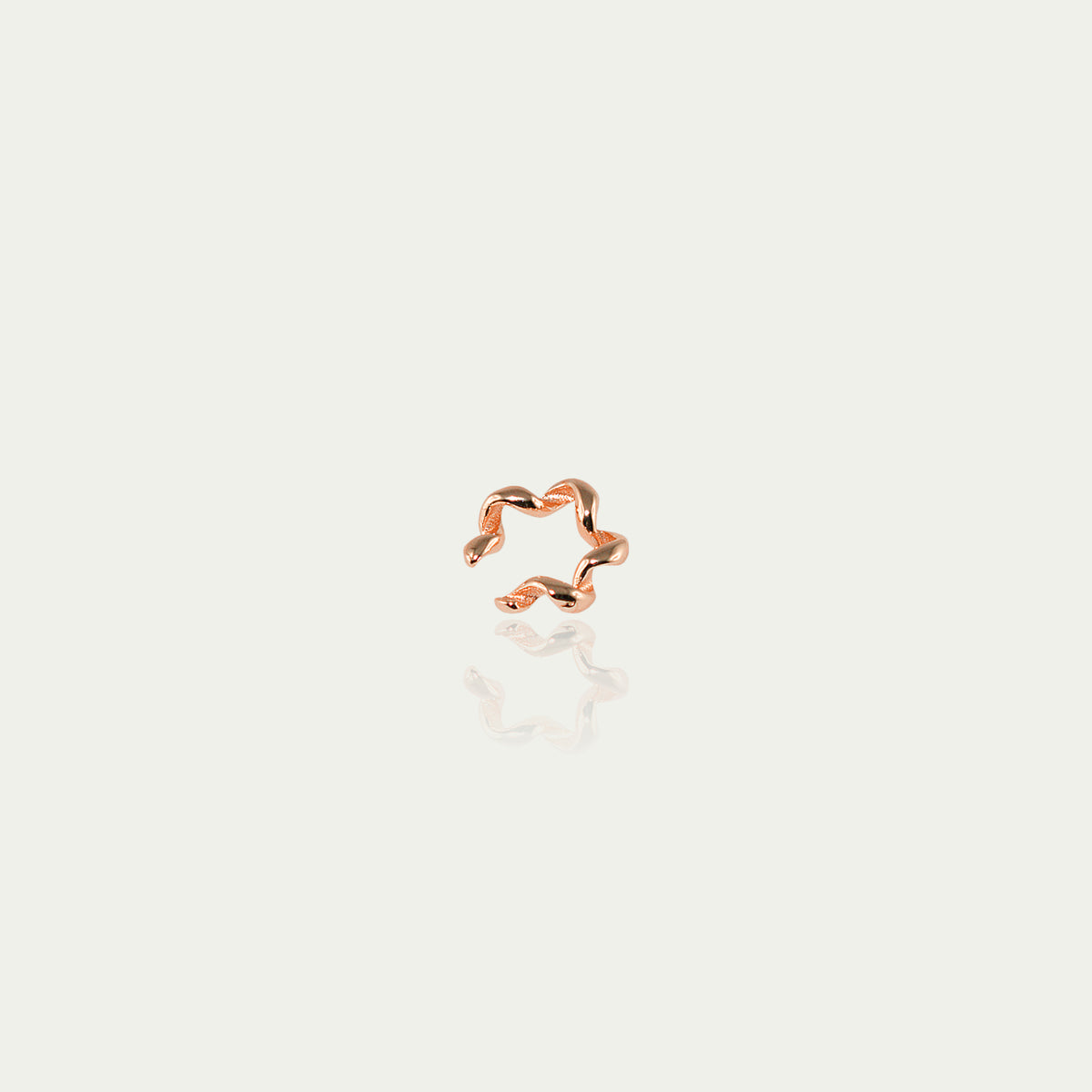 Earcuff Twist – 925 Sterling Silber 18K Roségold vergoldet | Sucre Fine Jewelry