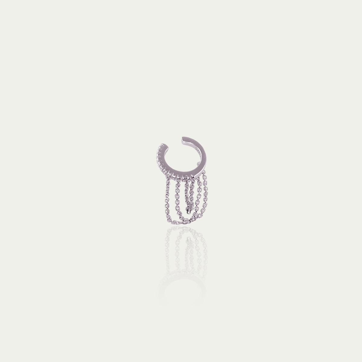 Earcuff Chain mit Zirkonia – 925 Sterling Silber | Sucre Fine Jewelry