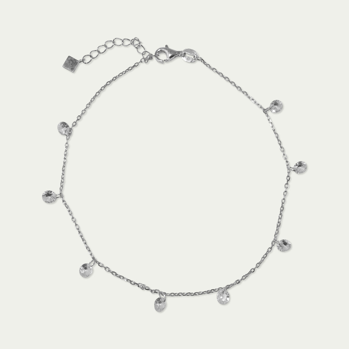 Fusskette Pure Glam mit Zirkonia Crystal – 925 Sterling Silber | Sucre Fine Jewelry