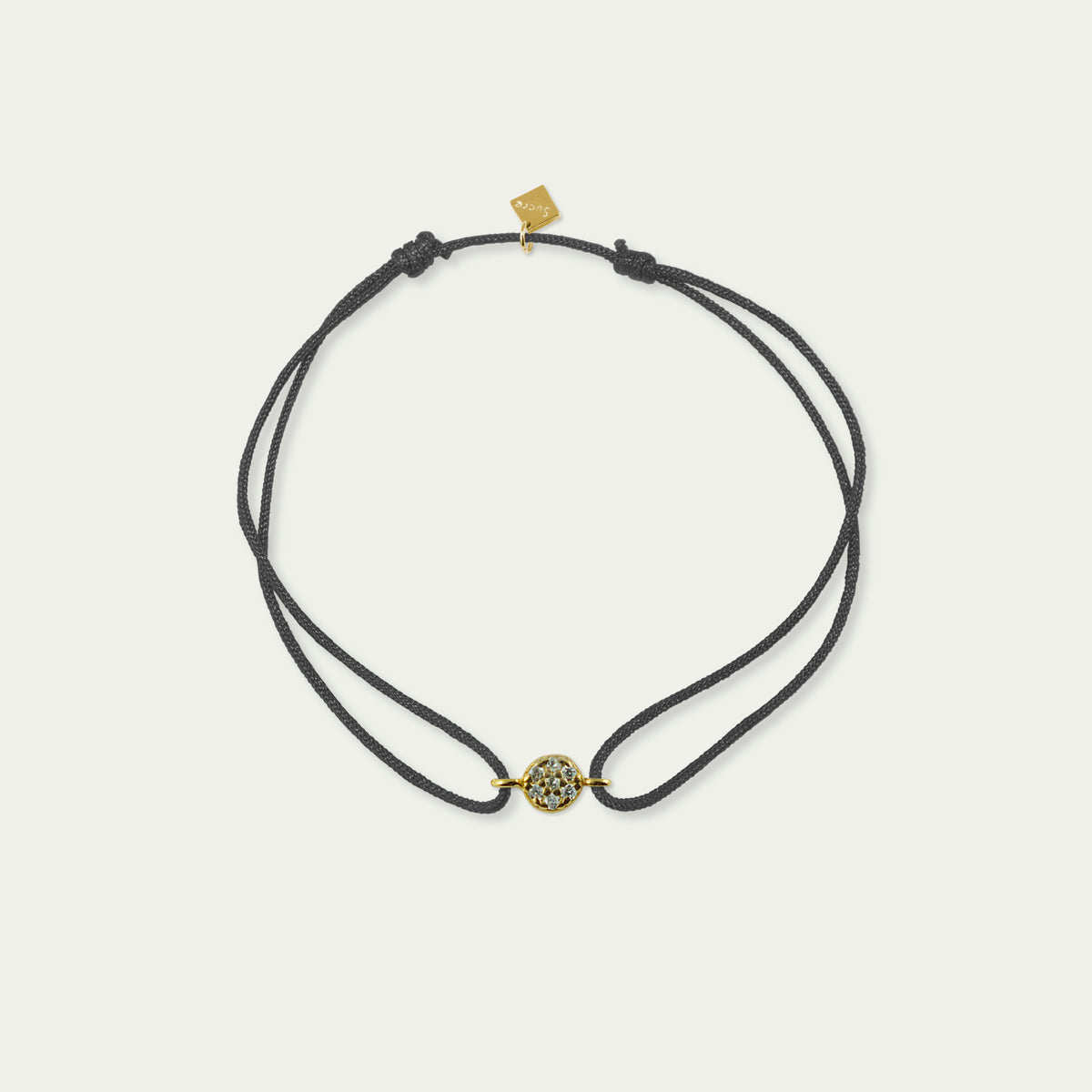 Glücksarmband Mini Pavé – 925 Sterling Silber 18K Gelbgold vergoldet | Sucre Fine Jewelry