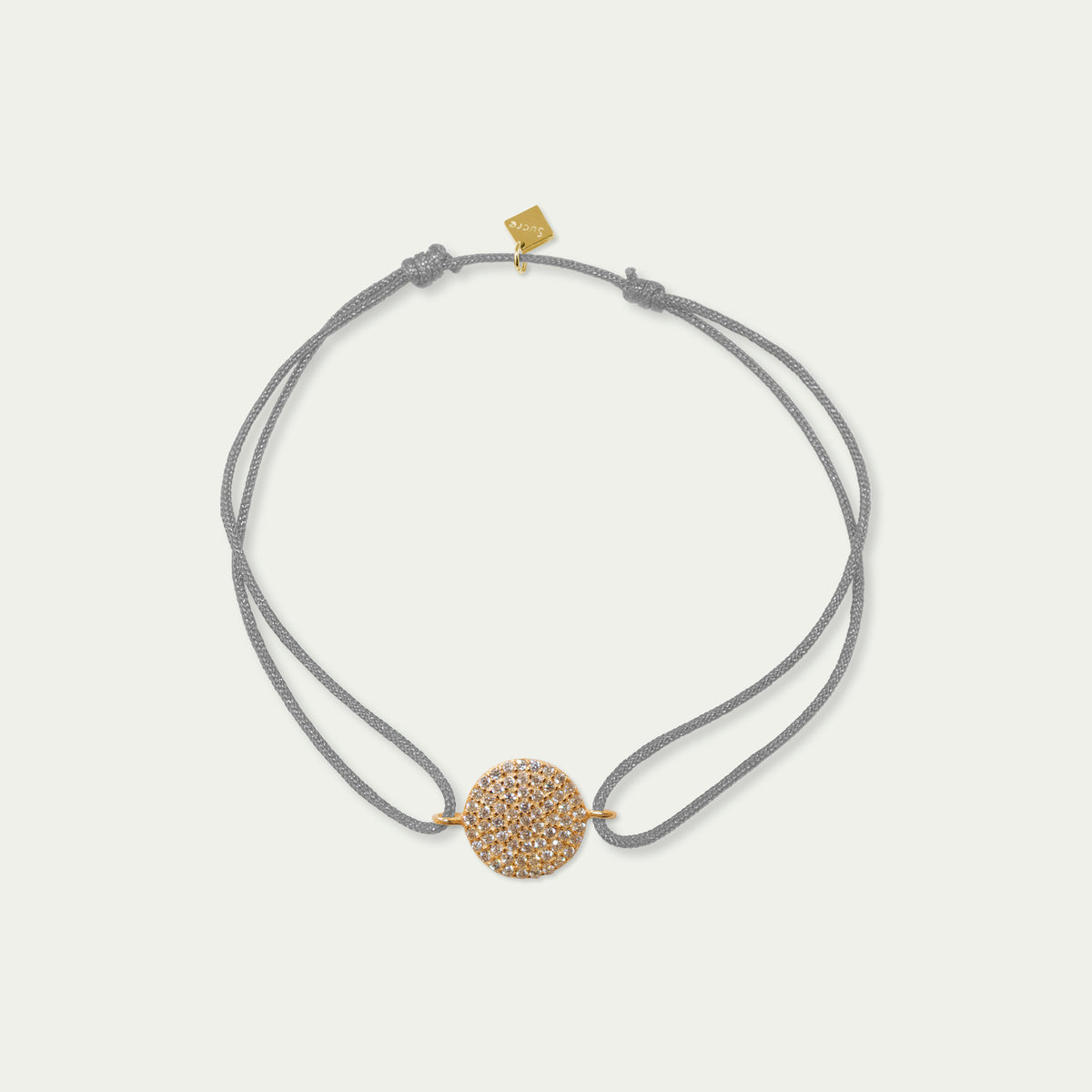 Glücksarmbändchen Pavé mit Zirkonia – 925 Sterling Silber 18K Gelbgold vergoldet | Sucre Fine Jewelry
