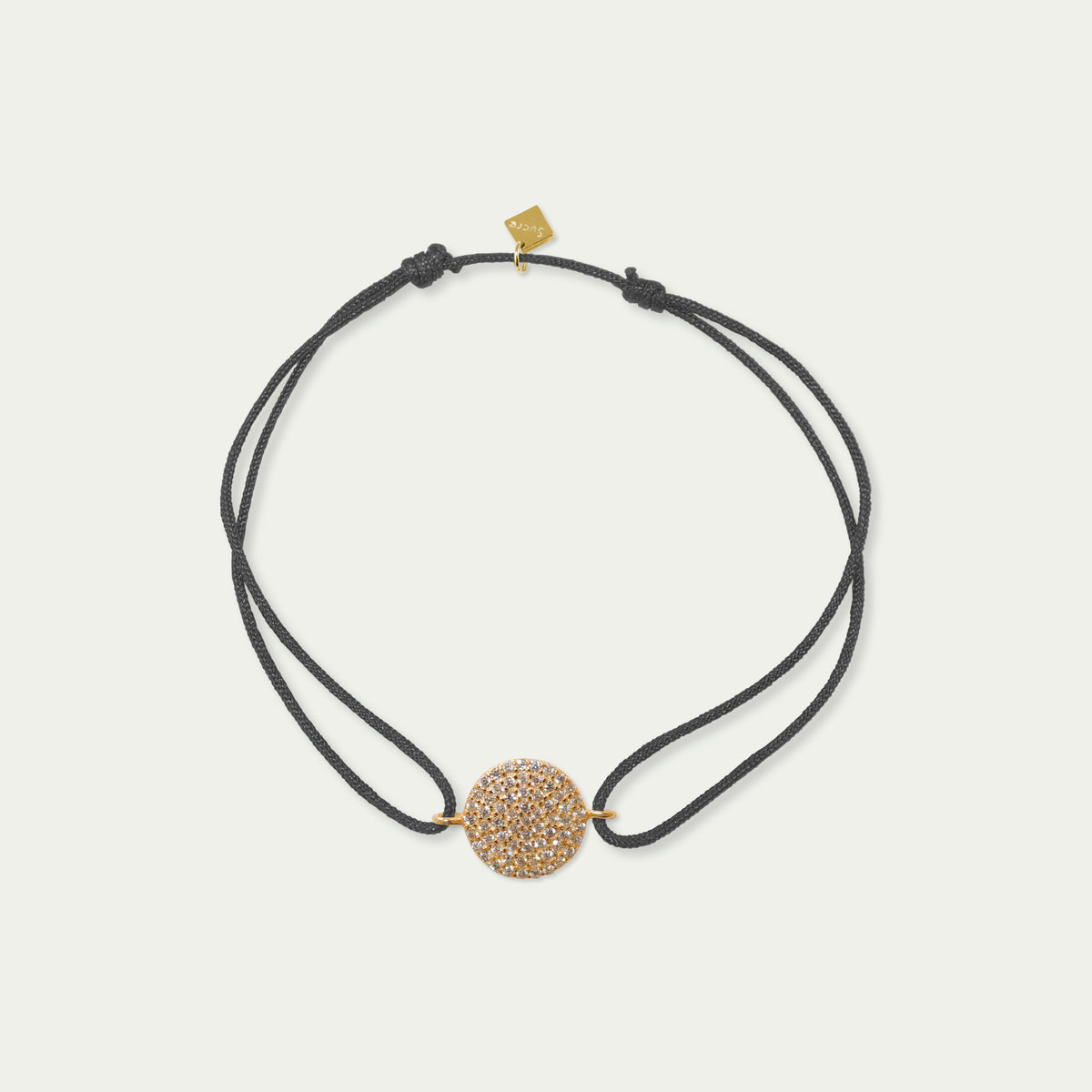 Glücksarmbändchen Pavé mit Zirkonia – 925 Sterling Silber 18K Gelbgold vergoldet | Sucre Fine Jewelry
