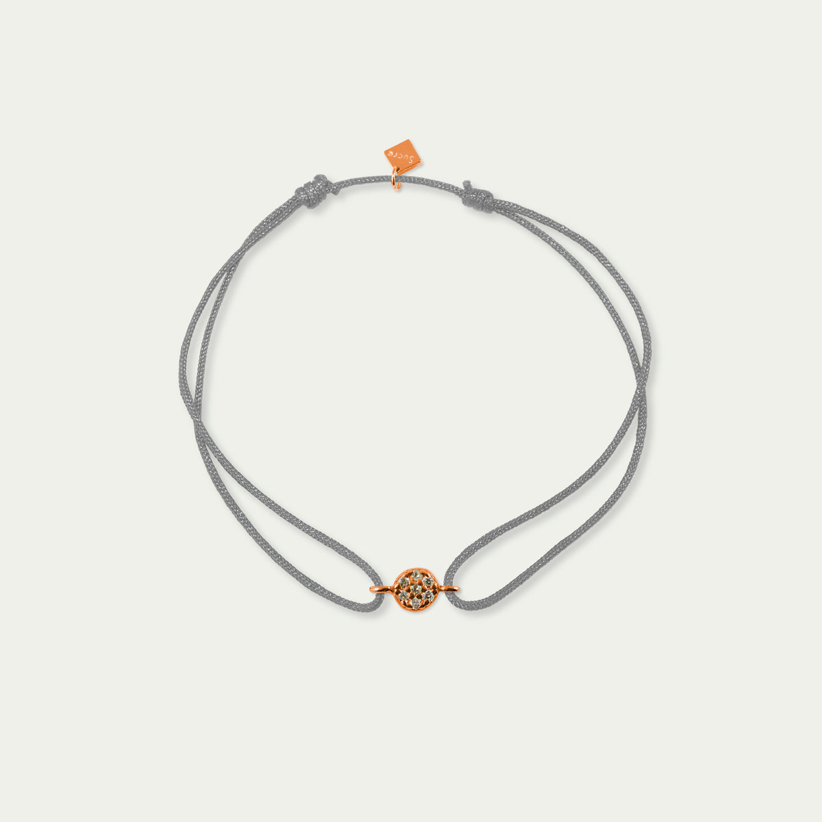 Glücksarmband Mini Pavé – 925 Sterling Silber 18K Roségold vergoldet | Sucre Fine Jewelry