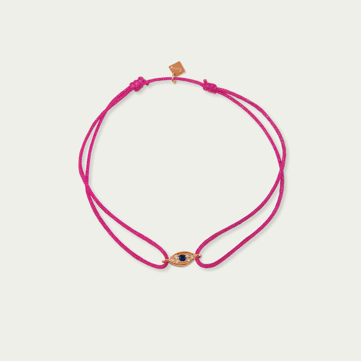 Glücksarmbändchen Evil Eye mit Zirkonia – 925 Sterling Silber 18K Roségold vergoldet | Sucre Fine Jewelry