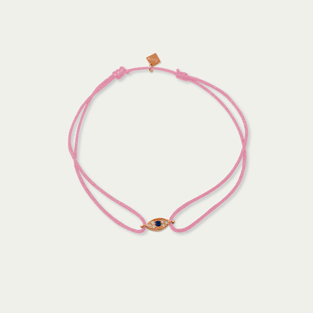 Glücksarmbändchen Evil Eye mit Zirkonia – 925 Sterling Silber 18K Roségold vergoldet | Sucre Fine Jewelry