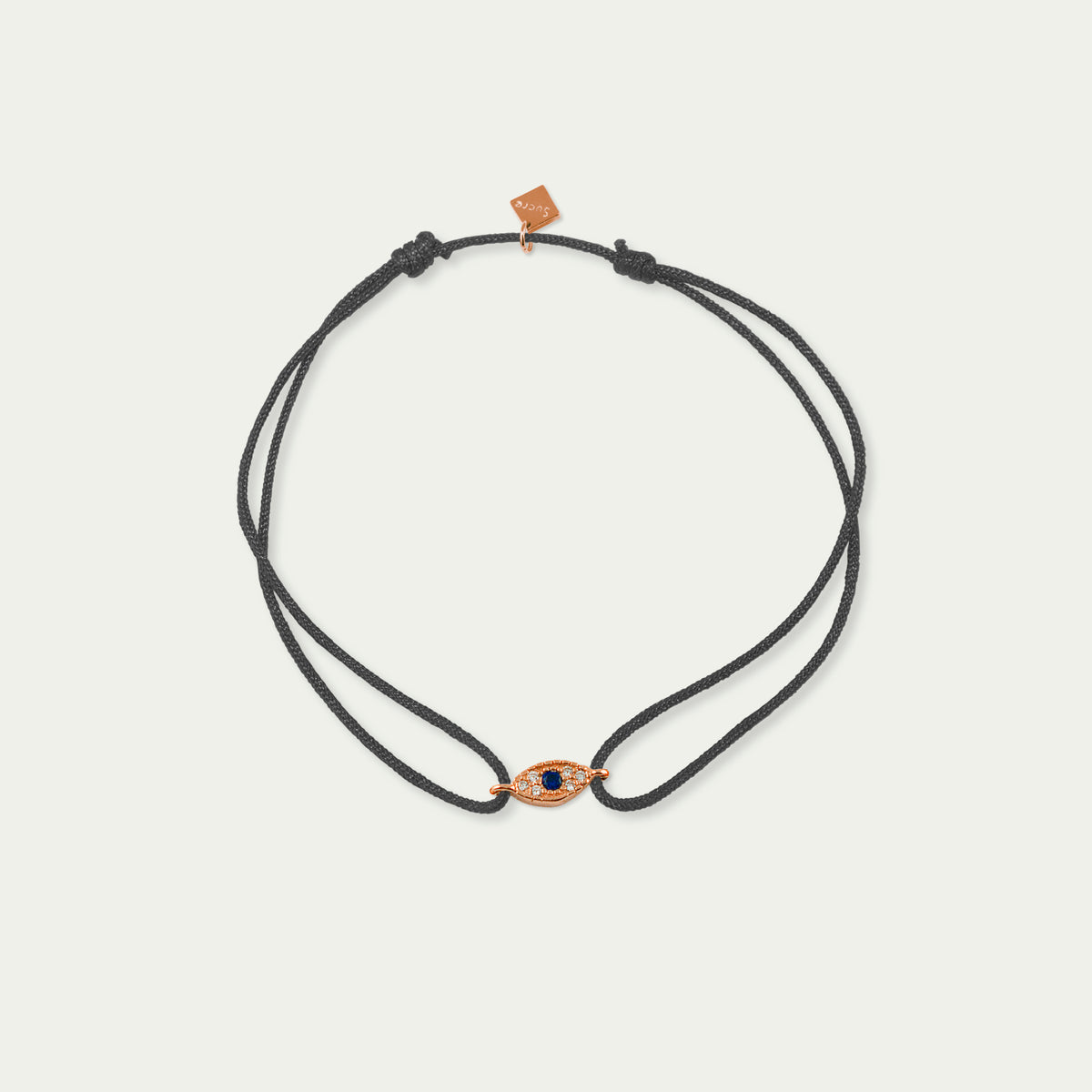 Glücksarmbändchen Evil Eye mit Zirkonia – 925 Sterling Silber 18K Roségold vergoldet | Sucre Fine Jewelry