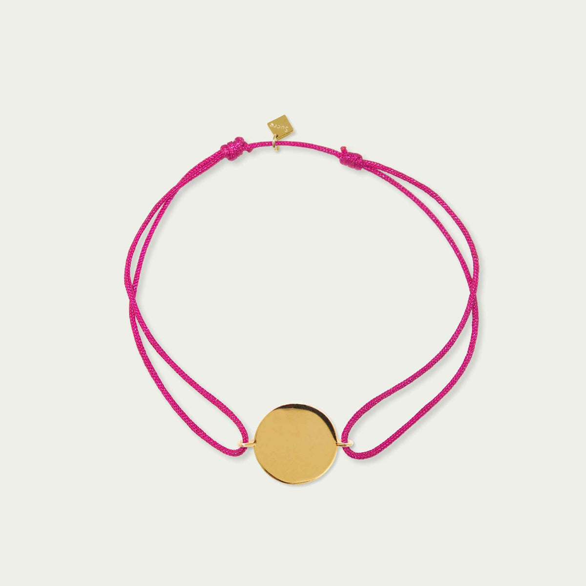 Glücksarmbändchen Coin – 925 Sterling Silber 18K Gelbgold vergoldet | Sucre Fine Jewelry