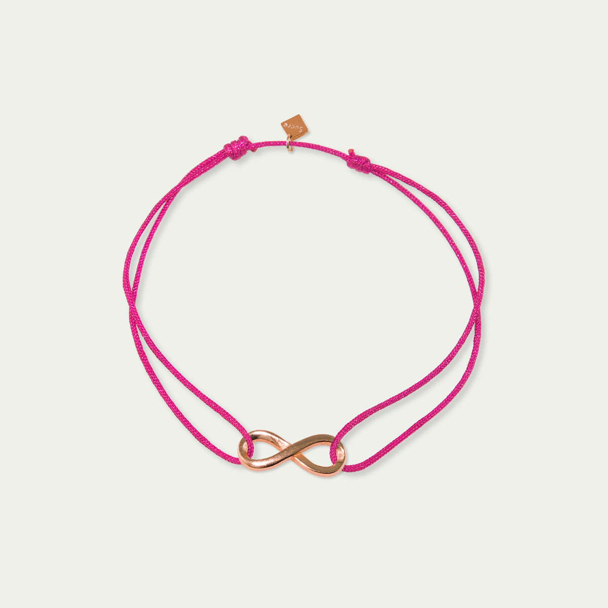 Glücksarmbändchen Infinity – 925 Sterling Silber 18K Roségold vergoldet | Sucre Fine Jewelry