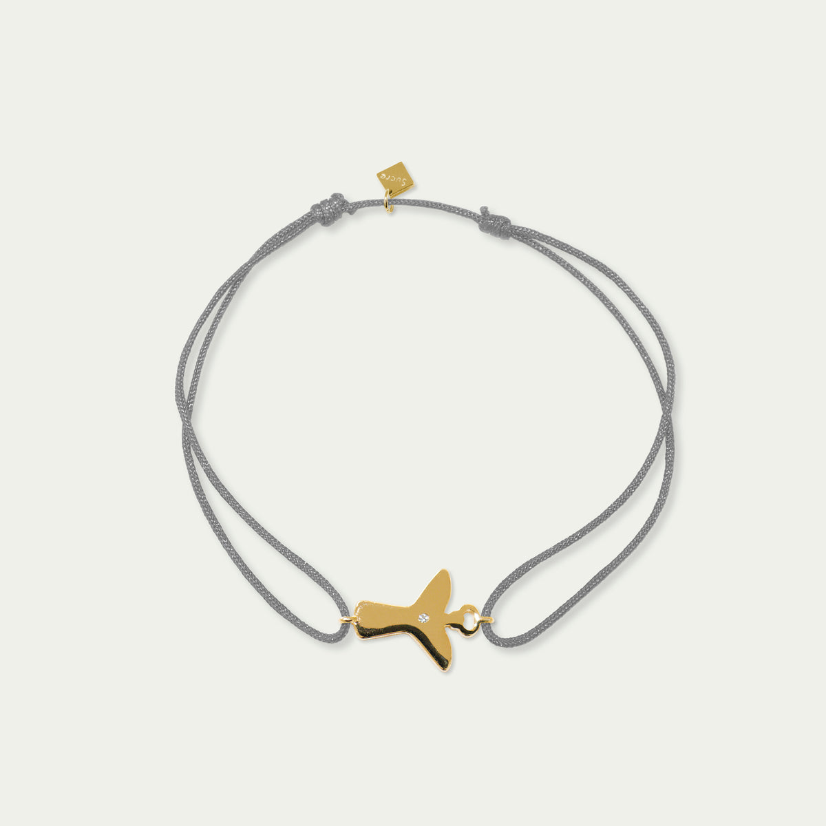 Glücksarmbändchen Engel mit Zirkonia – 925 Sterling Silber 18K Gelbgold vergoldet | Sucre Fine Jewelry