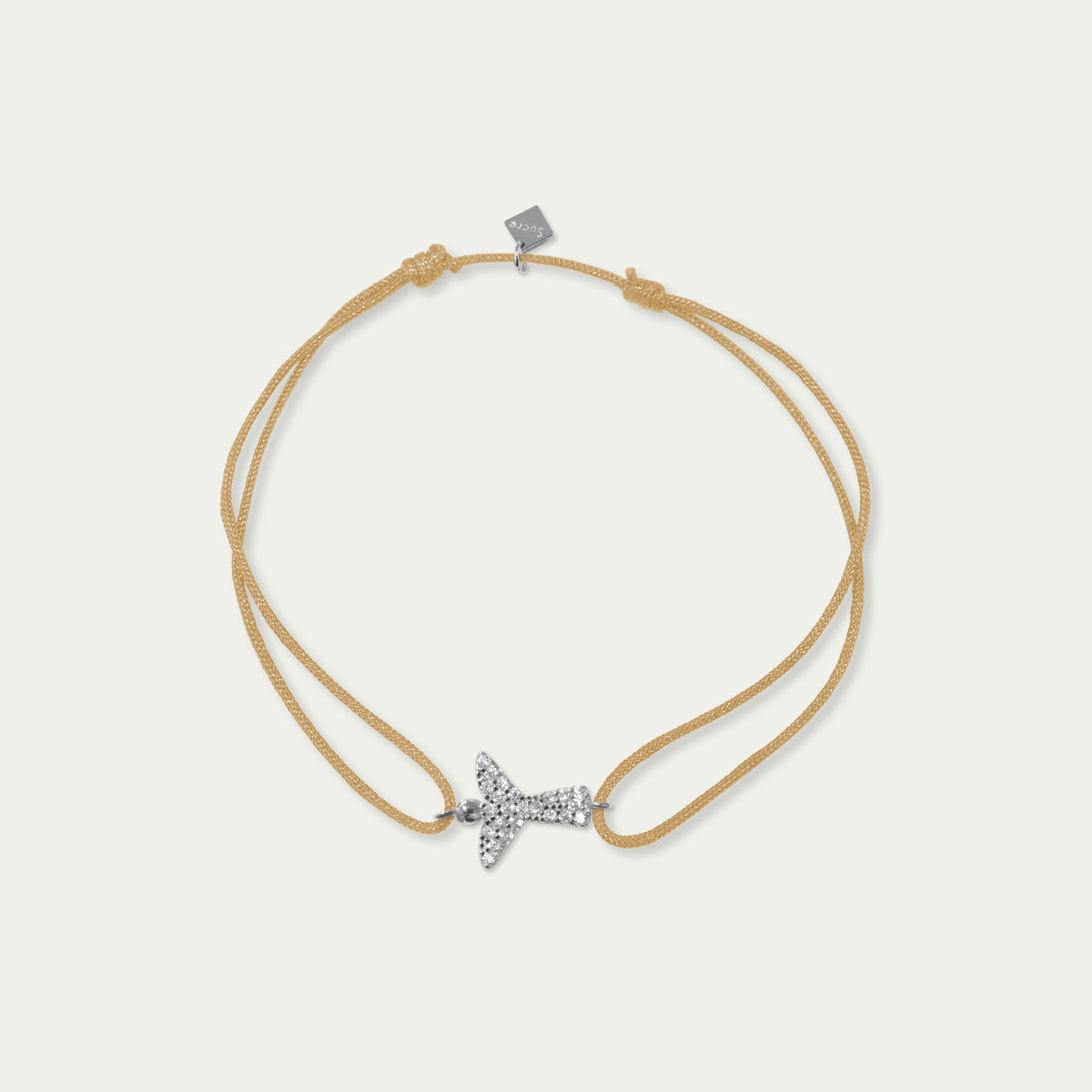 Glücksarmbändchen Engel Pavé – 925 Sterling Silber | Sucre Fine Jewelry