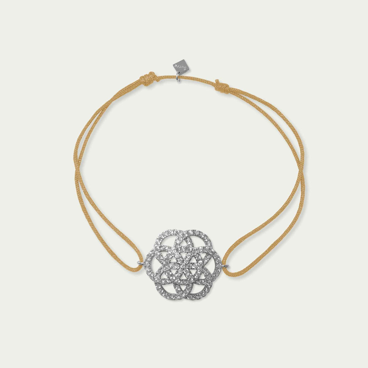 Glücksarmbändchen Lebensblume mit Zirkonia – 925 Sterling Silber | Sucre Fine Jewelry