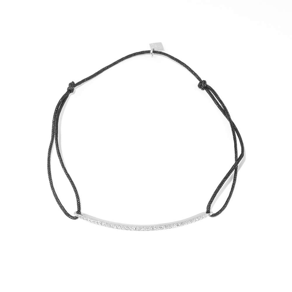 Glücksarmbändchen Bar mit Zirkonia – 925 Sterling Silber | Sucre Fine Jewelry