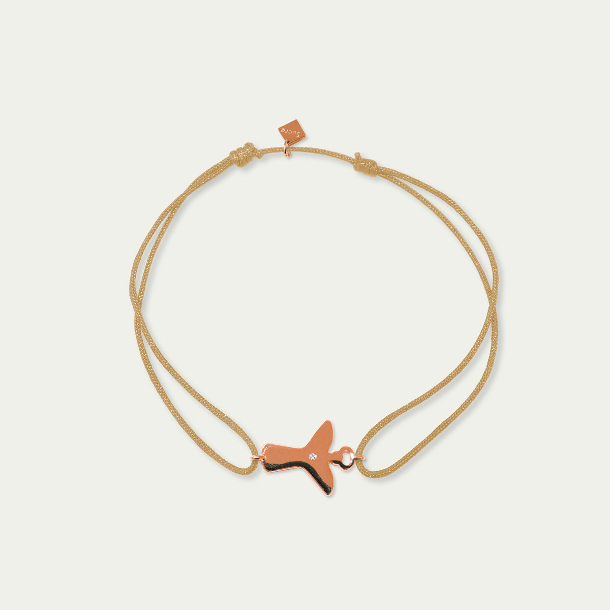 Glücksarmbändchen Engel mit Zirkonia – 925 Sterling Silber 18K Roségold vergoldet | Sucre Fine Jewelry