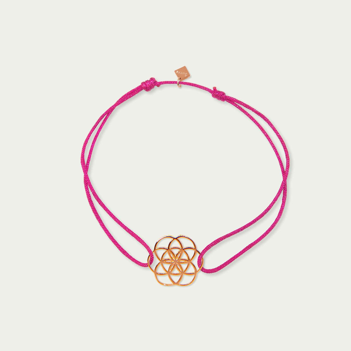 Glücksarmbändchen Lebensblume – 925 Sterling Silber 18K Roségold vergoldet | Sucre Fine Jewelry
