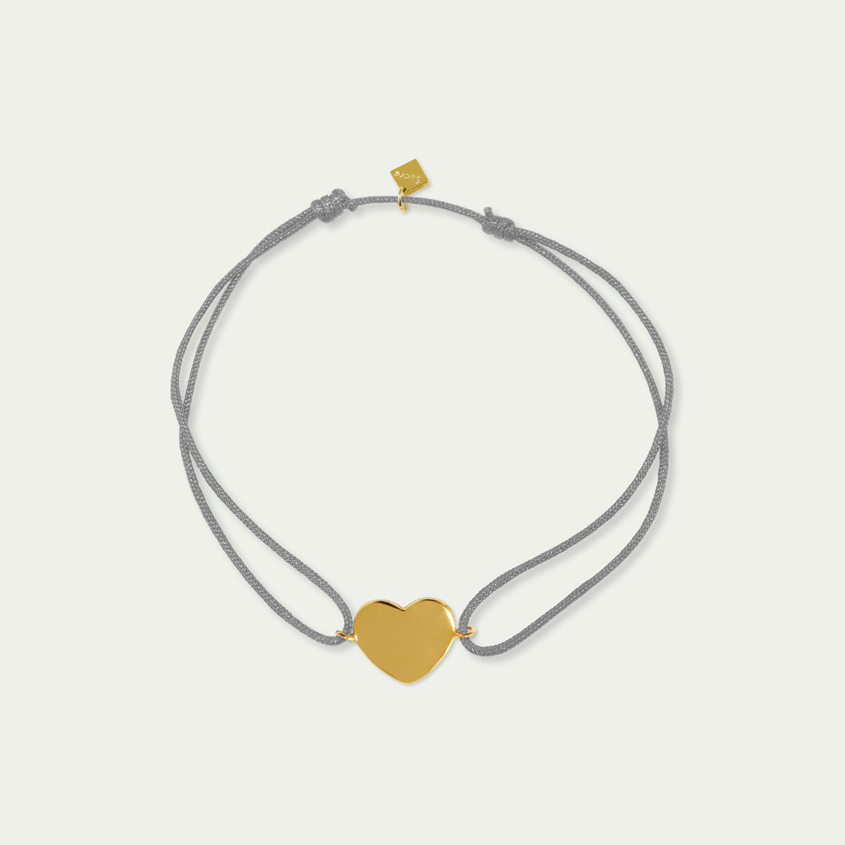 Glücksarmbändchen Herz – 925 Sterling Silber 18K Gelbgold vergoldet | Sucre Fine Jewelry