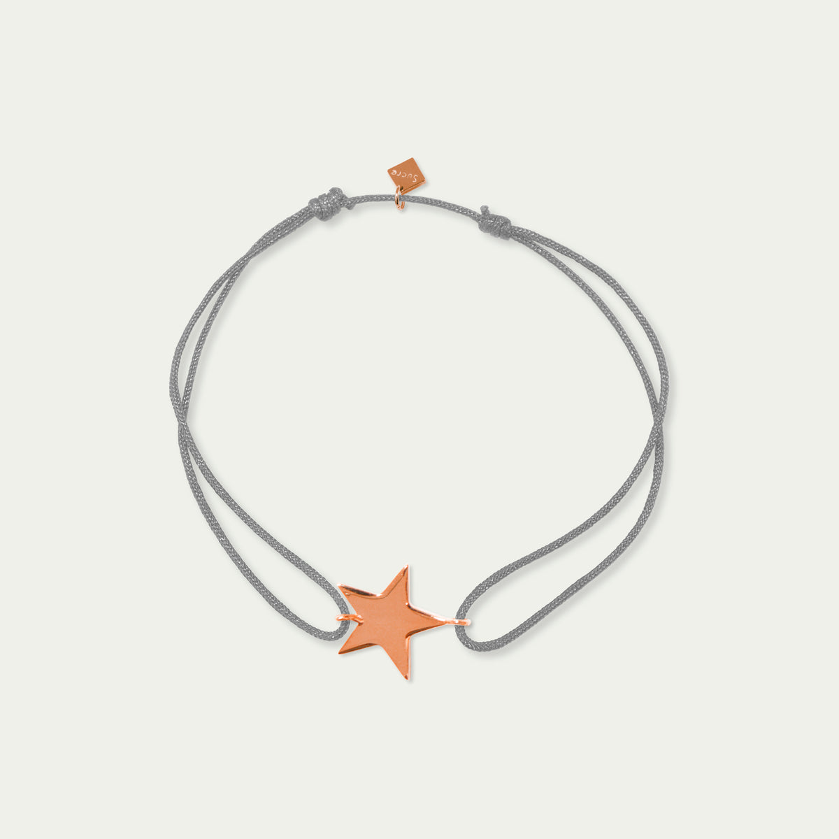Glücksarmbändchen Stern – 925 Sterling Silber 18K Roségold vergoldet | Sucre Fine Jewelry