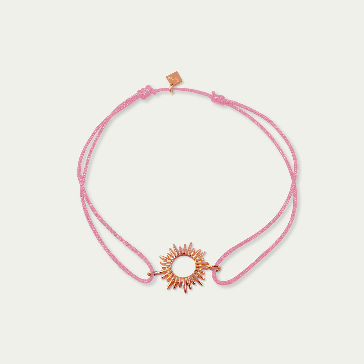 Glücksarmbändchen Sun – 925 Sterling Silber 18K Roségold vergoldet | Sucre Fine Jewelry