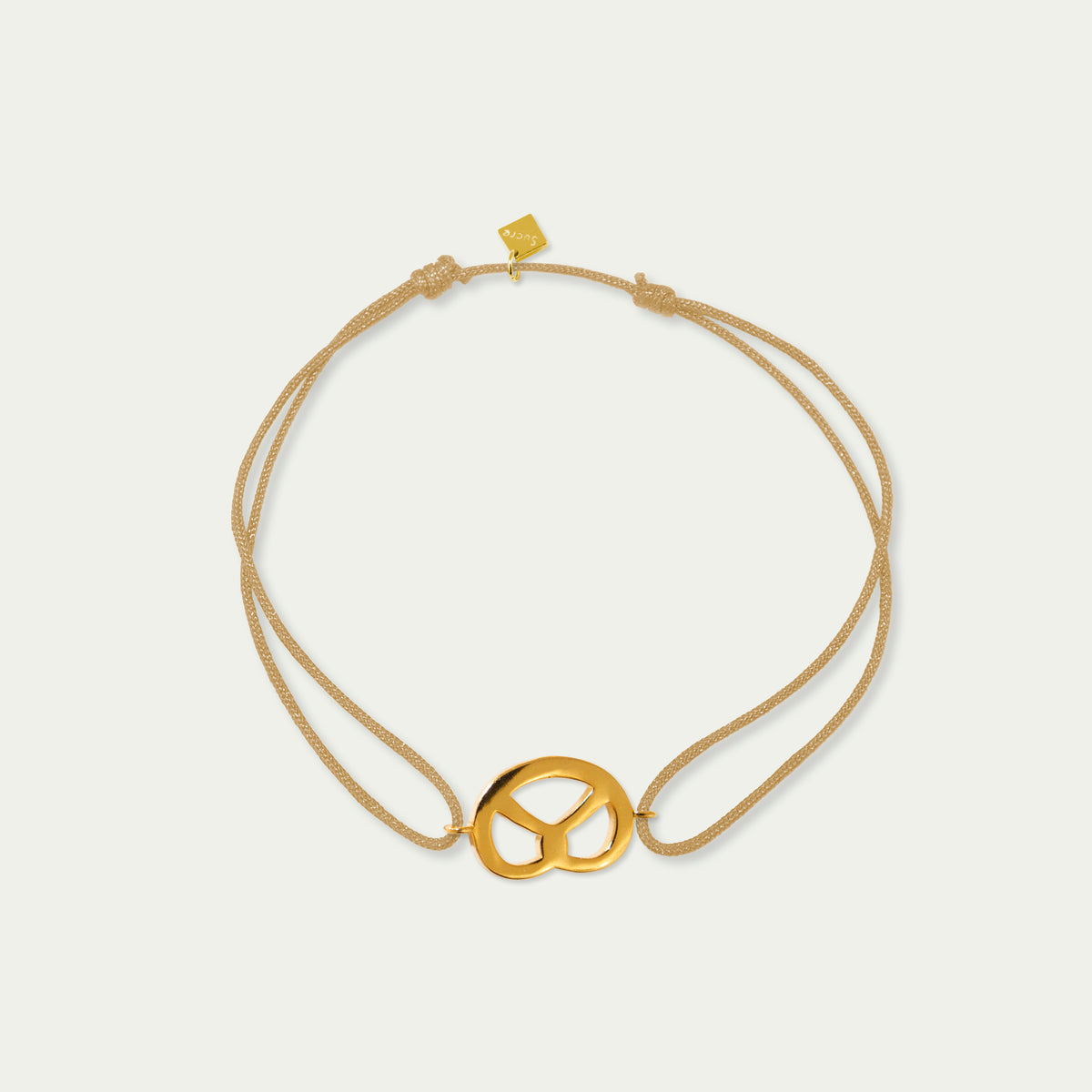 Glücksarmbändchen Brezn – 925 Sterling Silber 18K Gelbgold vergoldet | Sucre Fine Jewelry