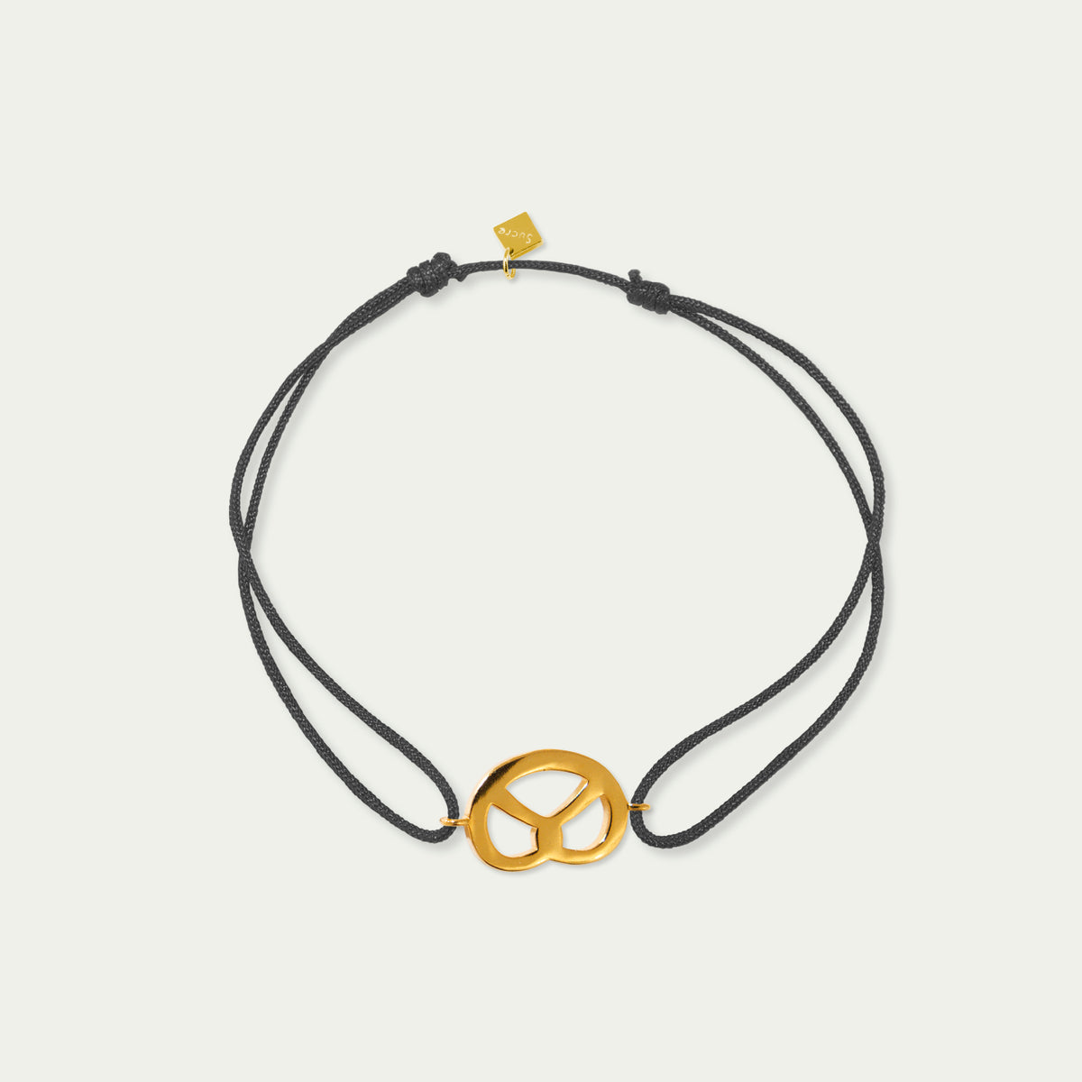 Glücksarmbändchen Brezn – 925 Sterling Silber 18K Gelbgold vergoldet | Sucre Fine Jewelry