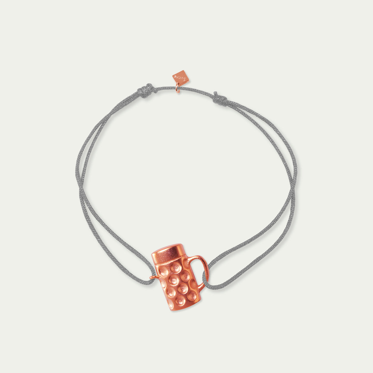Glücksarmbändchen Maßkrug – 925 Sterling Silber 18K Roségold vergoldet | Sucre Fine Jewelry