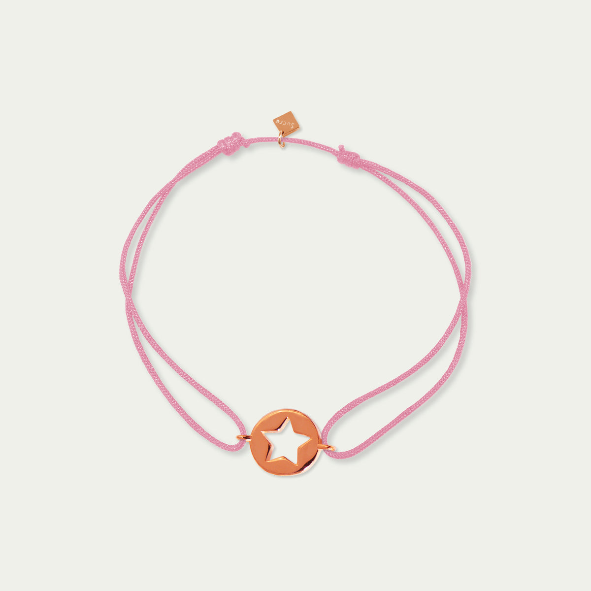 Glücksarmbändchen Star Disc – 925 Sterling Silber 18K Roségold vergoldet | Sucre Fine Jewelry