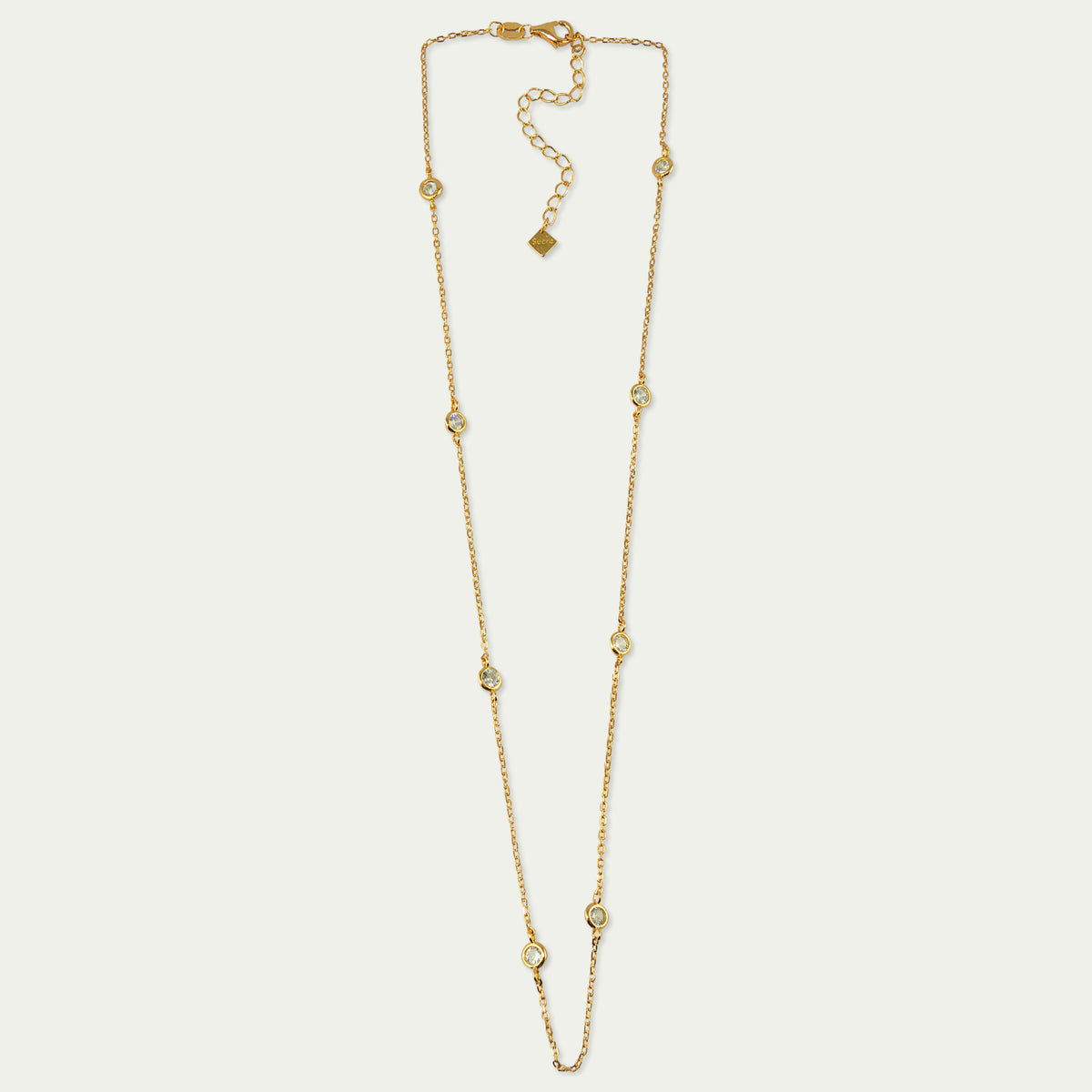 Halskette Endless Glam Crystal – 925 Sterling Silber 18K Gelbgold vergoldet | Sucre Fine Jewelry