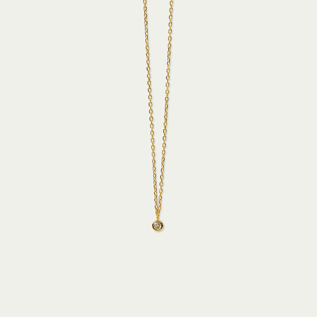 Halskette Glam mit Zirkonia Crystal – 925 Sterling Silber 18K Gelbgold vergoldet | Sucre Fine Jewelry
