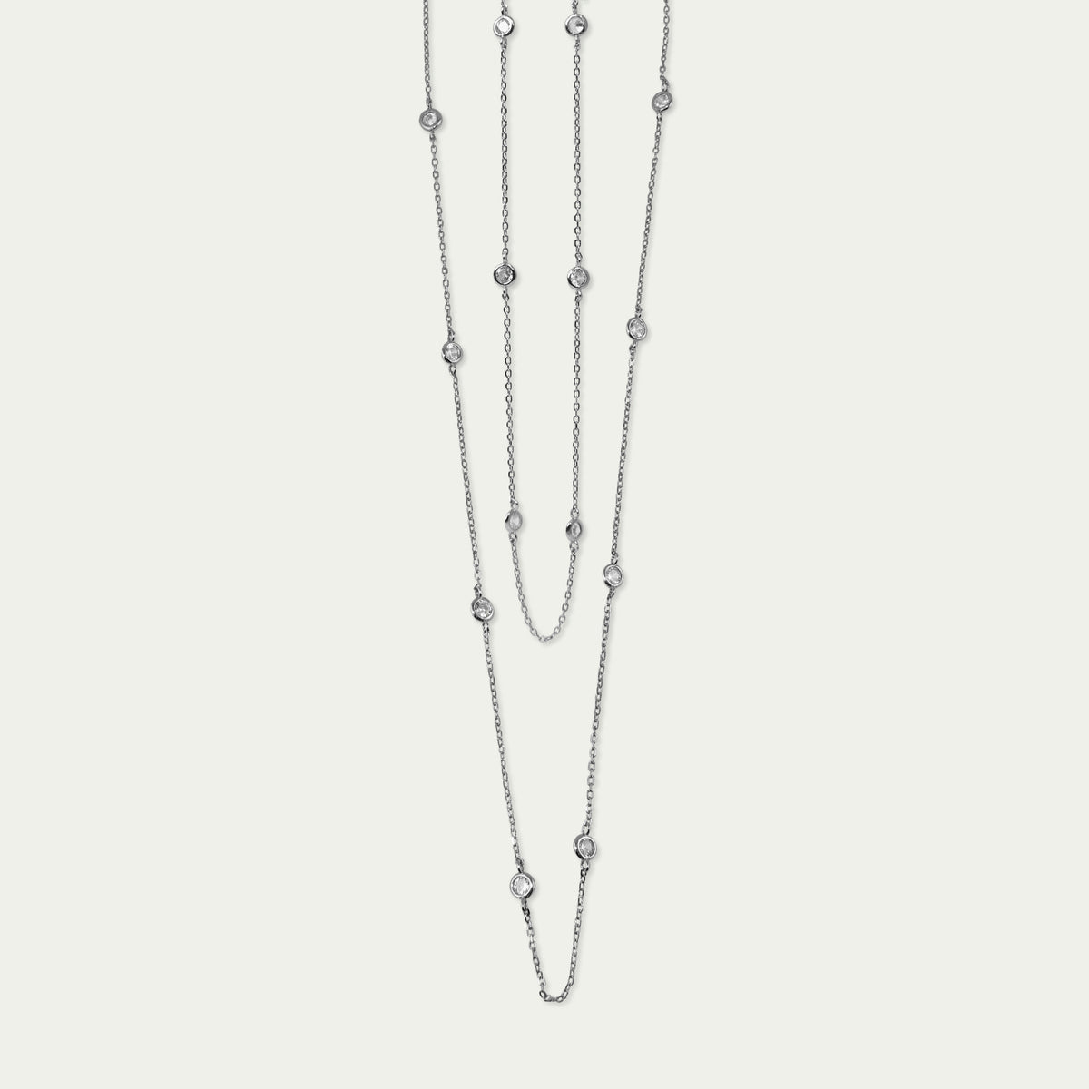 Halskette Endless Glam Crystal – 925 Sterling Silber | Sucre Fine Jewelry