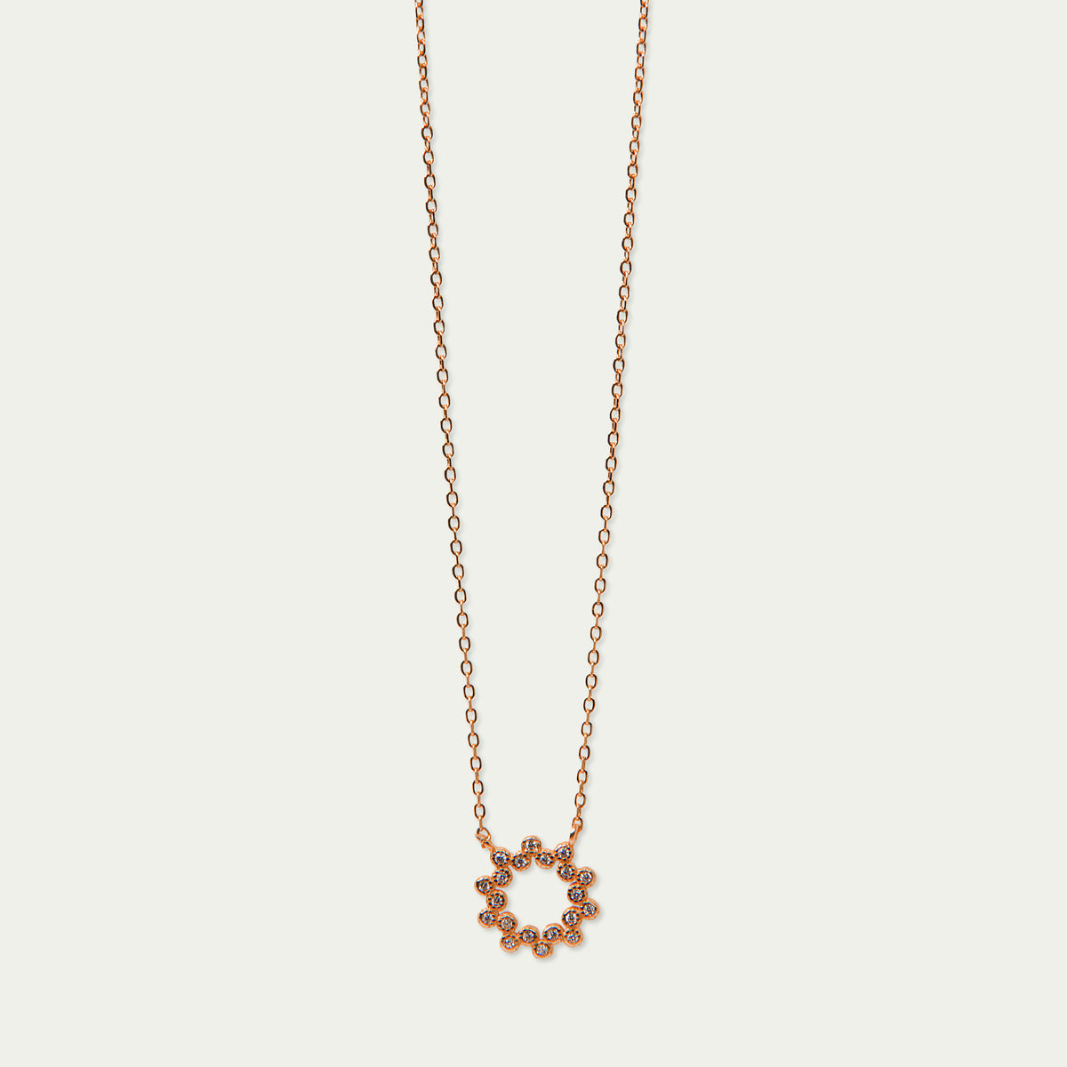 Halskette Sparkling – 925 Sterling Silber 18K Roségold vergoldet | Sucre Fine Jewelry
